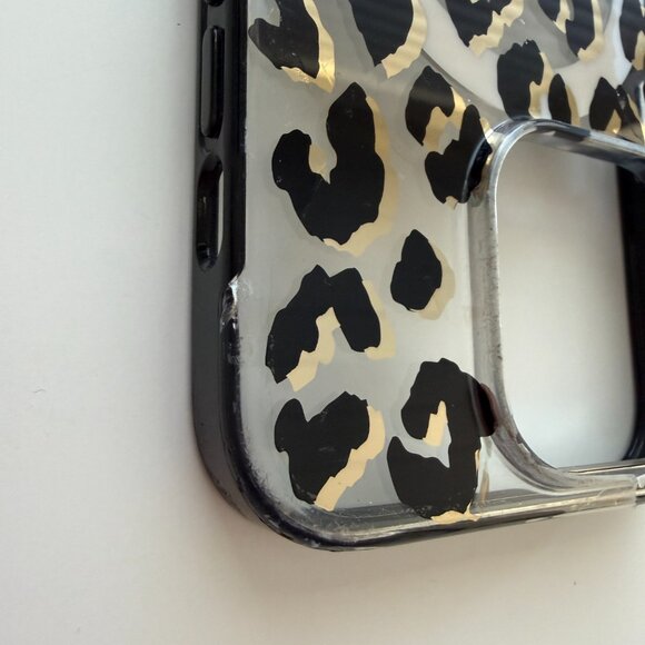 Kate Spade Case Apple iPhone 14 Pro Leopard Print Crossbody Faux Quilted Leather - Picture 10 of 16